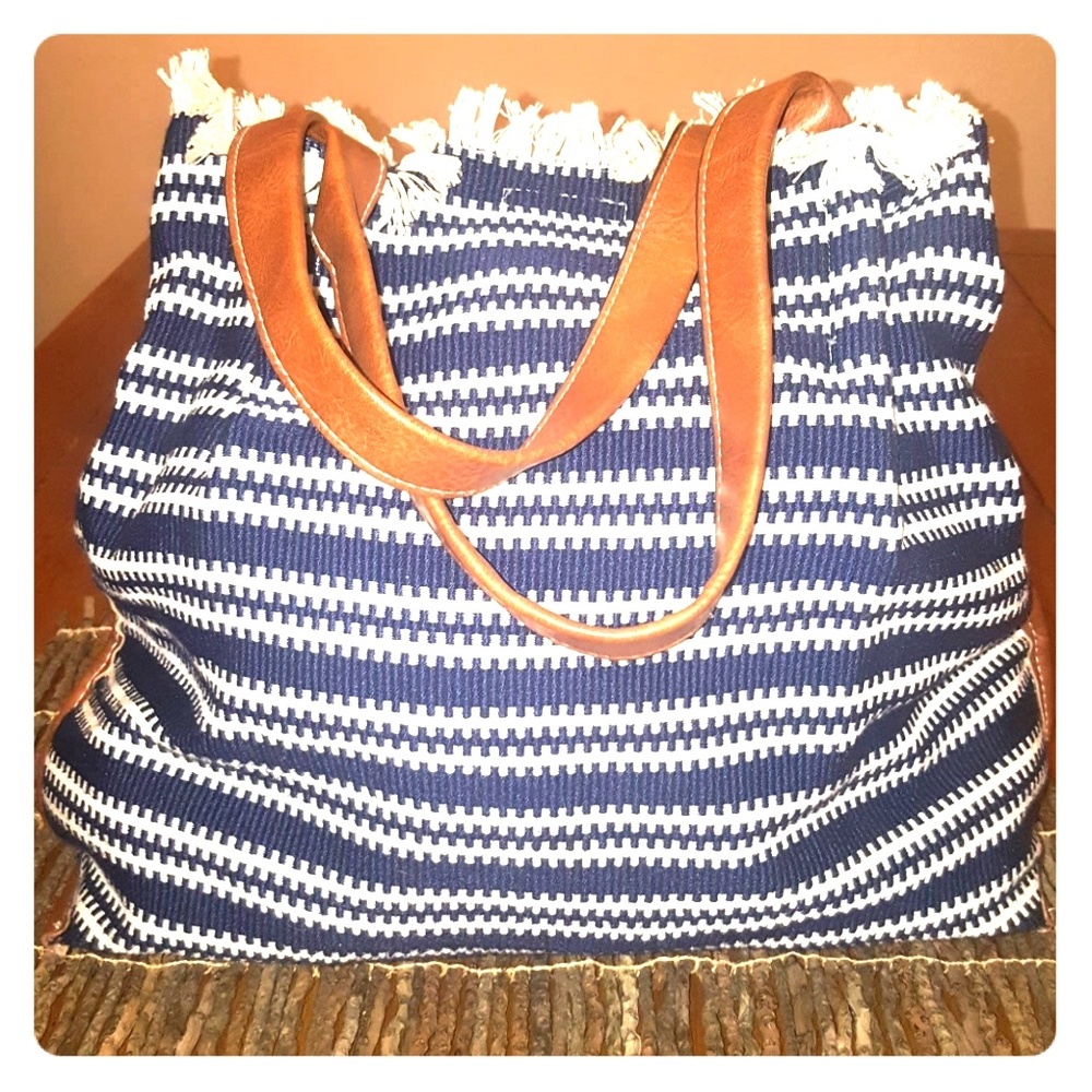Sondra Roberts Weaved Summer Tote